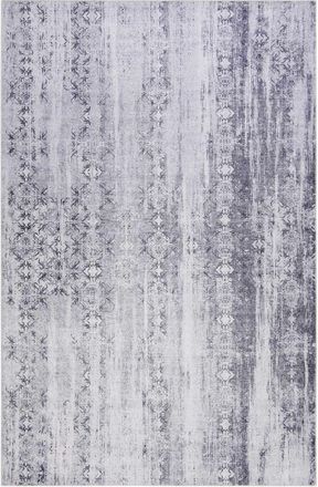 Wecon Home Alfombra plana, estampado vintage gris, espíritu bohemio 190x130