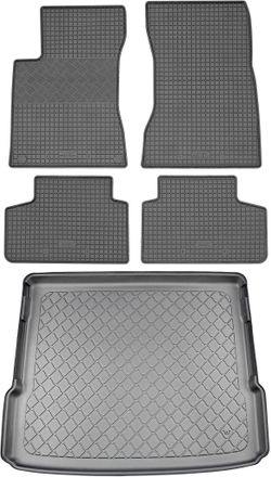 OEM Juego De Alfombrillas De Goma Para Coche Y Maletero Para Mercedes Glb X247 Suv (5 Puertas) Desde Noviembre De 2019