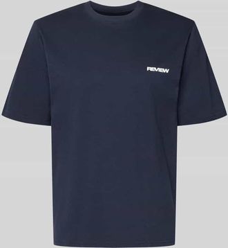 Review T-Shirt mit Logo und Rundhalsausschnitt in Marine, Gr&ouml;&szlig;e XXL