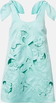 LEO LIN Harper floral embroidered minidress