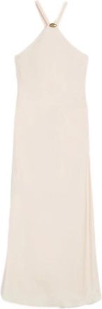 Max Mara Mseghiotto Dress - Dames - Maxi kleedjes - Roze - L - Polyester - Kleedjes