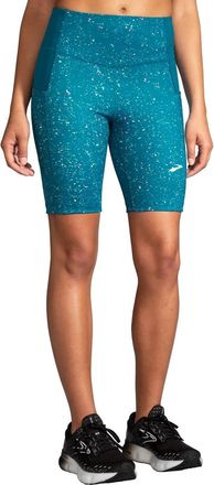 Brooks Method 8 Short Tight In Lagoon Speckle Print/lagoon