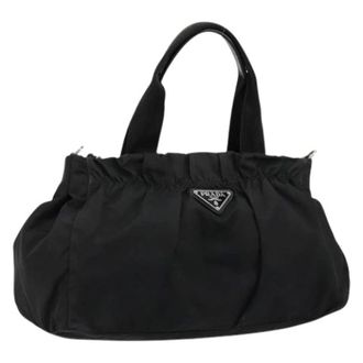 Prada Pre-owned Handbags, female, Black, Size: ONE SIZE Pre-owned Vintage Hand Bag