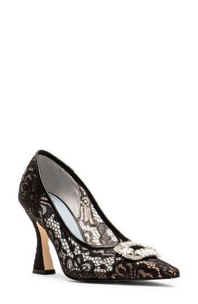Frances Valentine Lydia Pointed Toe Pump in Black at Nordstrom Rack, Size 6.5