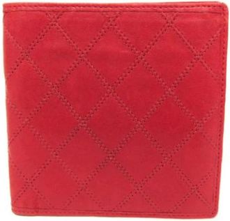 Chanel Pre-owned Wallets, female, Red, Size: ONE SIZE Pre-owned Bicolor Bill Wallet
