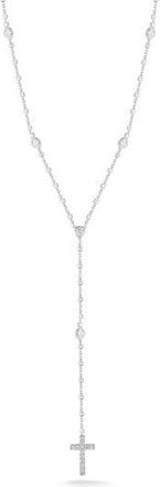 Glaze Jewelry Sterling Silver Cross Lariat Necklace at Nordstrom Rack