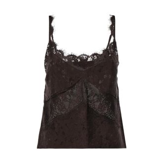 Pinko Pinko, Dames, Tops, Bruin, Maat: L Zijde