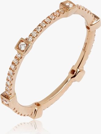 Annoushka 18ct Rose Gold & Diamond Pavilion Eternity Ring