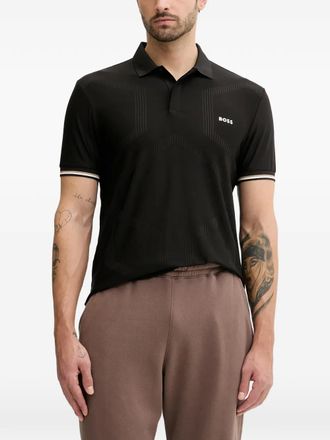 BOSS Polo con dettaglio a righe - 1