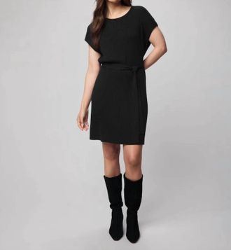 Splendid Georgie Cashblend Mini Dress In Black