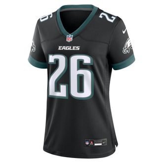 Nike Saquon Barkley Philadelphia Eagles Nike Womens NFL Game Jersey in Black | 67NW0G5T86F-XZ7
