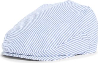 Brooks Brothers Ivy Stripe Seersucker Newsboy Cap in Light Blue at Nordstrom Rack, Size Large/x-Large