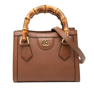 Gucci Pre-owned Gucci Mini Calfskin Bamboo Diana Satchel Ladies Z6J529F79M0A5DY8