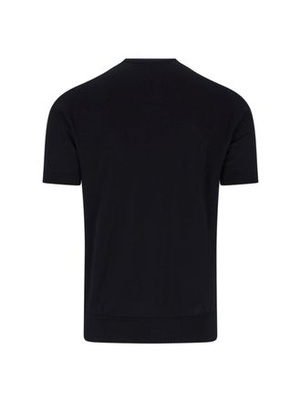 John Smedley Mens T-Shirts And Polos Black Cotton