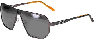 Jaguar 37824 Polarized 6500 Mens Sunglasses Gunmetal Size 62