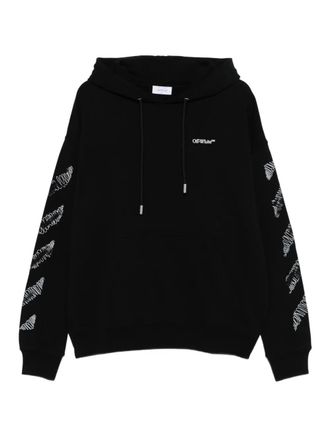 Off-white arrow-sleeves hoodie - men - Cotton - S - Black