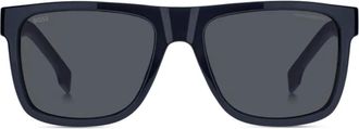 BOSS Occhiali da sole squadrati - Blu