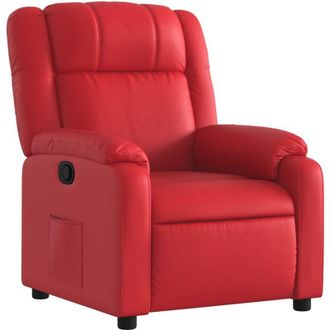 vidaXL Vidaxl - Sill&oacute;n Reclinable De Cuero Sint&eacute;tico Rojo