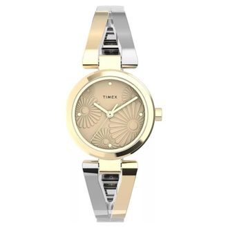 Timex Womens Bangles Gold Dial Watch
