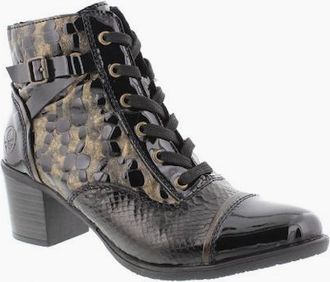 Rieker Womens Rieker Ladies Boots Y2032-00 in Black combi - Size: 8