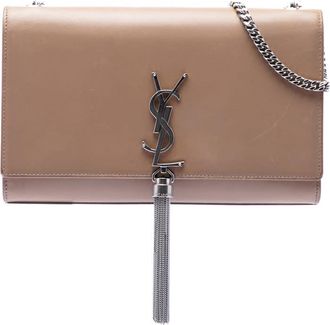 Saint Laurent Pre-owned Saint Laurent Medium Smooth Calfskin Classic Monogram Kate Tassel Crossbody Ladies 3FJHHUXWQ6S09Z1G