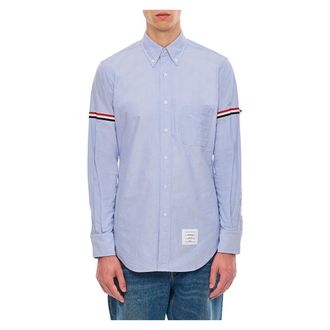 Thom Browne Heren, Overhemden, Blauw, Maat: XL Katoen