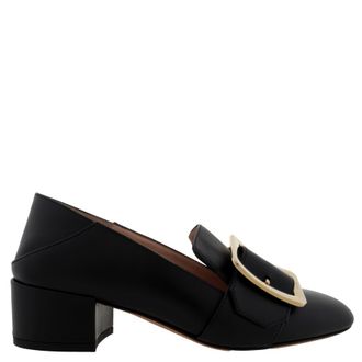 Bally Janelle Block-Heel Loafers, Brand Size 35 ( US Size 4.5 )
