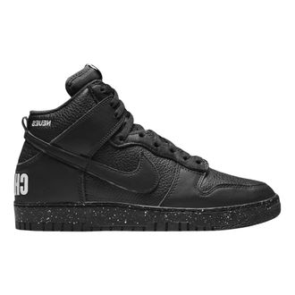 Nike Fitness, Heren, Zwart, 36 1/2 EU, Leer, Dunk High Undercover Chaos Black Sneakers