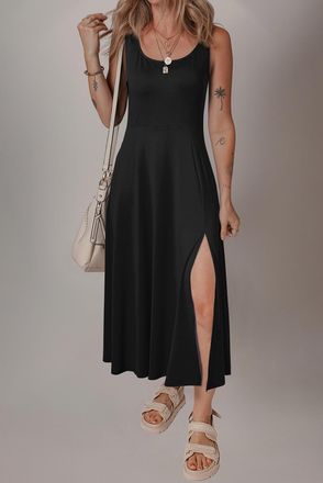 Azura Exchange Womens Maxi Dress Relaxed Fit - Black - Size Medium