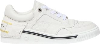 Fendi Fender Sneaker - Dames - Sneakers - Wit - 38 1/2 EU - Leer - Schoenen