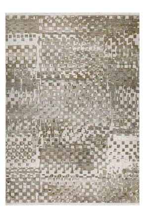 Esprit Alfombra de sal&oacute;n tejida con dise&ntilde;o geom&eacute;trico tonos beige 160x225