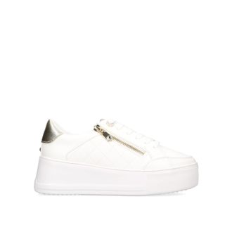 Carvela Womens Jive Zip Sneakers - White - Size UK 7
