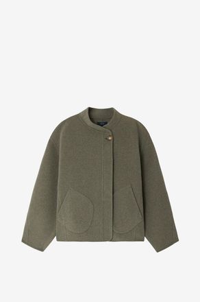 SOEUR Boxy-Kurzmantel aus Wolle Windsor