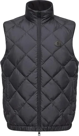 Moncler Moncler Chobe Diamond Quilted Down Vest, Men, Blue, Size: 3