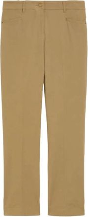 Pennyblack Mini-flare Broek - Dames - Straight fit broeken - Beige - XS - Katoen - Broeken