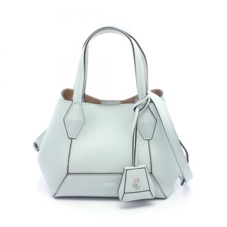 Jimmy Choo London Blue Leather Handbag Tote Bag (Pre-Owned)