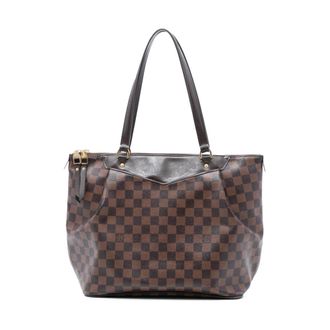Louis Vuitton Pre-owned Tote Bags, female, Brown, Size: ONE SIZE Pre-owned Vintage Damier Eb&egrave;ne Shoulder Bag