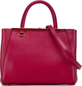 Fendi Pre-owned Womens Peekaboo Iconic Satchel - Fuschia Leather - One Size