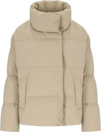 Max Mara Kaiser Down Jacket - Dames - Gewatteerde jassen - Beige - M - Polyester - Jassen