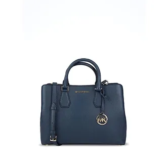 Michael Kors Tassen, Dames, Blauw, ONE Size, Stijlvolle LG Satchel Tas