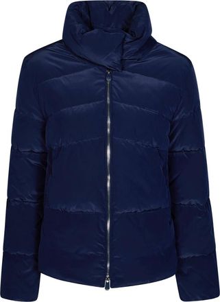 Pinko Mirco Caban - Dames - Winterjassen - Blauw - L - Polyester - Jassen