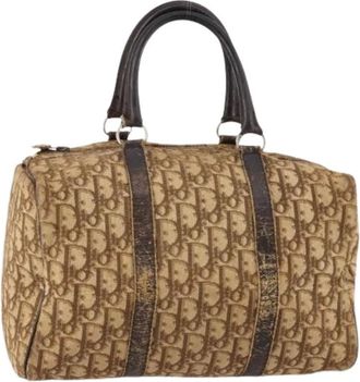 Dior Pre-owned Handbags, female, Brown, Size: ONE SIZE Pre-owned Vintage Boston Bag