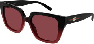 Gucci Zonnebrillen - Dames - Zonnebrillen - Zwart - 54 MM - Accessoires