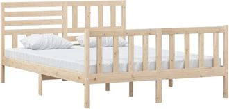 vidaXL Bed Frame without Mattress King Size Solid Wood vidaXL