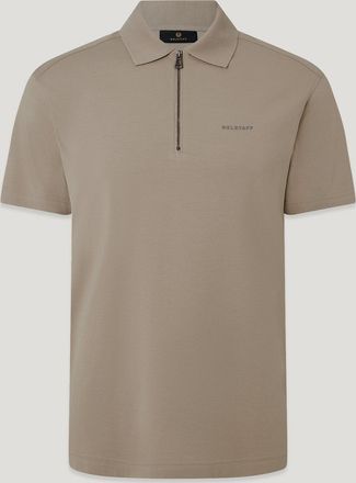Belstaff Alloy Polo Mens Cotton Jersey Dark Sand Size 2XL