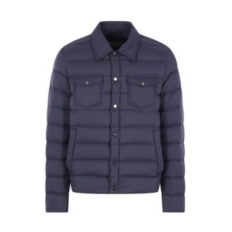 Herno Gewatteerd donsjack - Heren - Jassen - Blauw - Maat: M Acryl