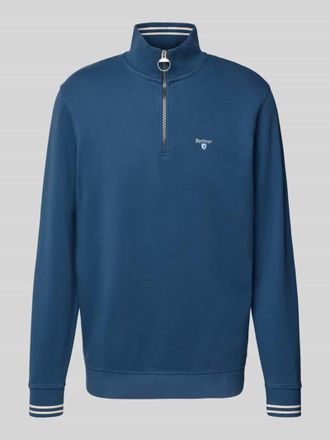 Barbour Slim Fit Sweatshirt aus reiner Baumwolle Modell ROSFORD in Jeansblau, Gr&ouml;&szlig;e M