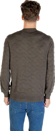 A|X Armani Exchange Textured Knit Sweater - Green