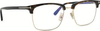 Tom Ford Blue Light Block Square Mens Eyeglasses FT5801-F-B 052 56