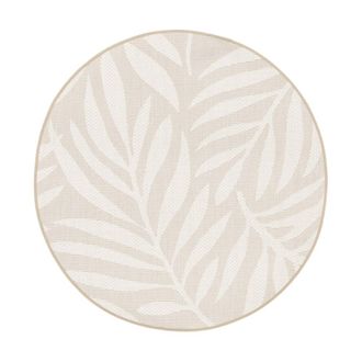 AFK Living Alfombra redonda para interior y exterior 120 x 120 cm
